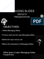 Managing Slides