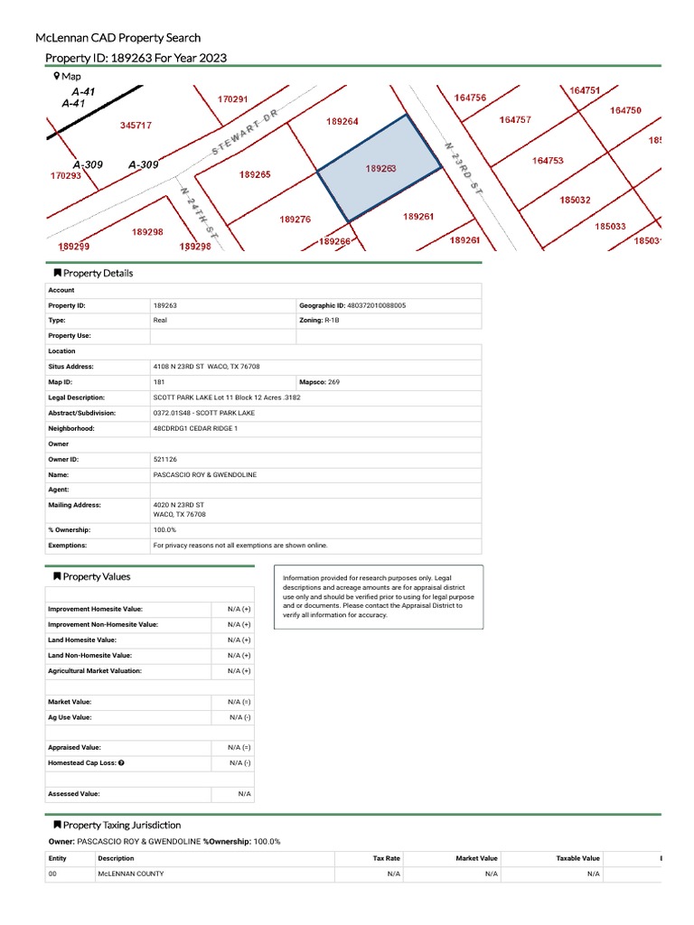 McLennan CAD Property Search_1680711374747 PDF Real Estate