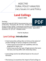 Lecture 5 - Contemporary Issues in Land Reform Policy