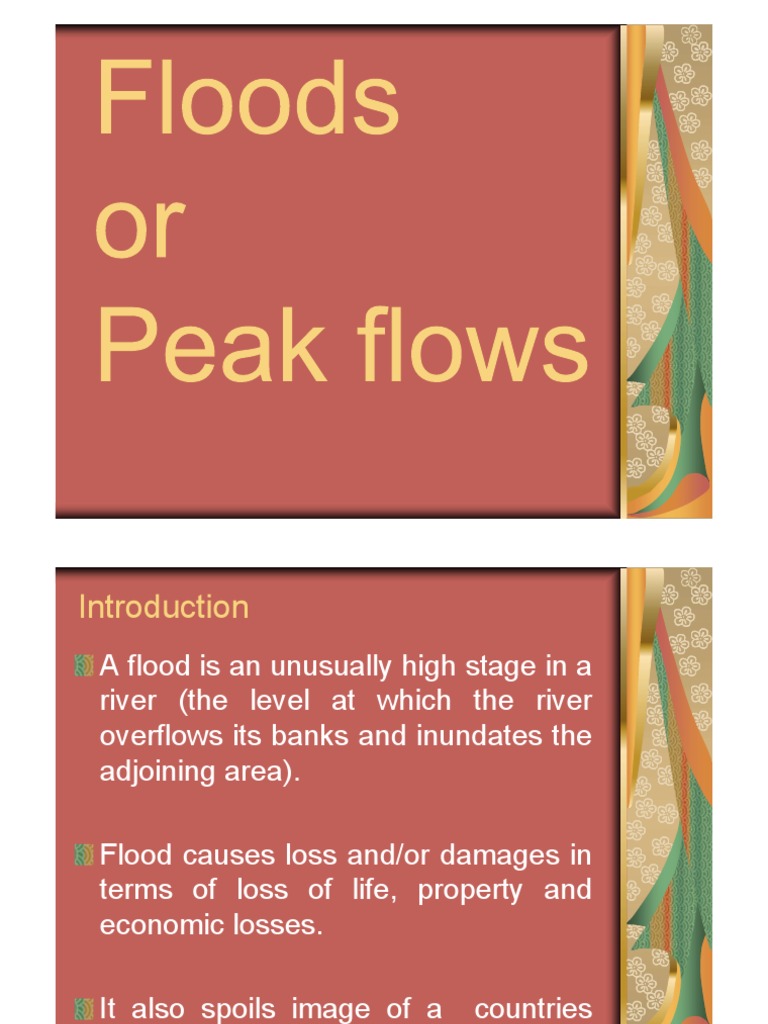 Lecture Series 7 - Floods | PDF | Flood | Standard Deviation