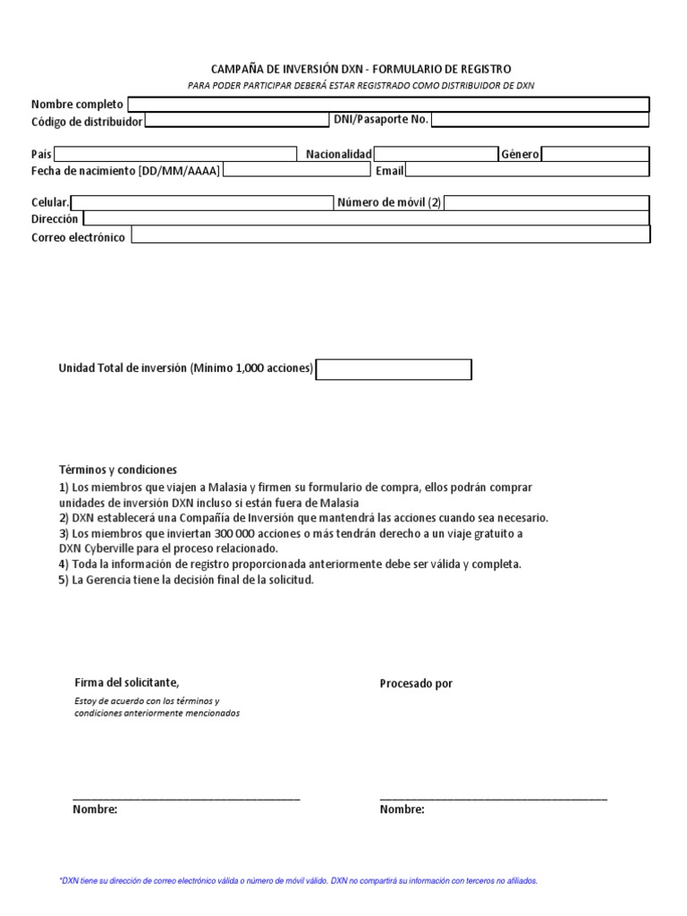 DXN Investment Campaign (2nd Draft) R3 Spanish Translation 290423 PDF