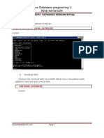 Pertemuan 1 (MySQL Pundamental