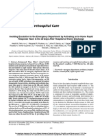 Selected Topics: Prehospital Care