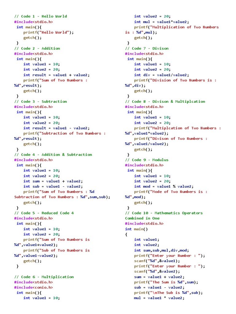 Programming Fundamental Code | PDF
