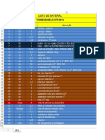 Lista de Material HTF 80-1