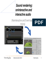 Sound Rendering: Noninteractive and Interactive Audio