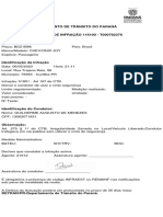 Estado Do Paraná Detran/Pr - Departamento de Trânsito Do Paraná