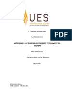 Actividad 5. CC Sobre El Crecimiento Económico Del Mundo