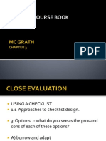 Choosing A Course Book Close Evaluation Chapter 3 Mcgrath