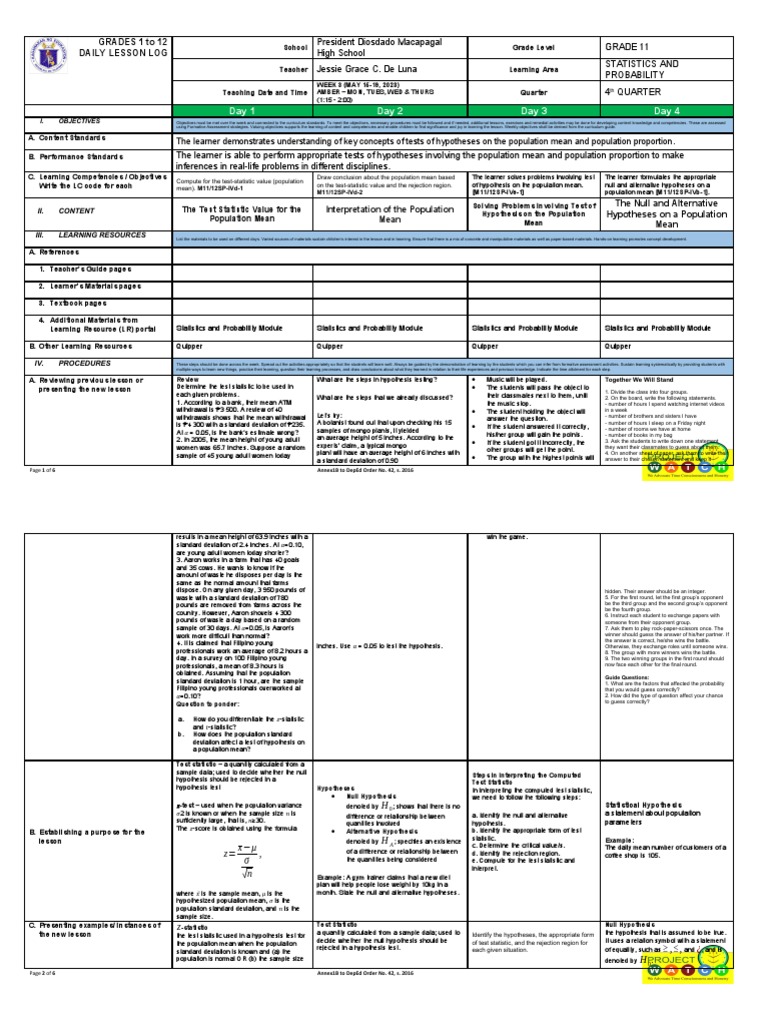 Hypothesis Testing in Statistics 11 | PDF | Statistical Hypothesis ...