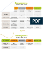 Cronograma Conferencia