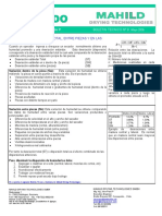 Boletín Técnico #9 Mahild Drying Technologies (Dispersión CH ST, SW, SB)