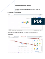 Accesarea Platformei Google Classroom