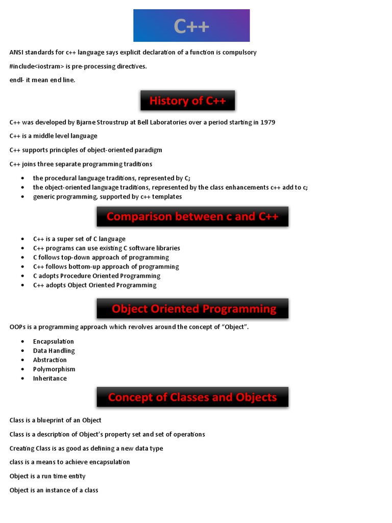 History of C++ | PDF