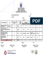 Table of Specification THIRD