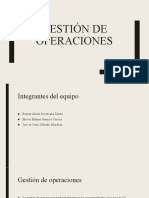 Gestión de Operaciones