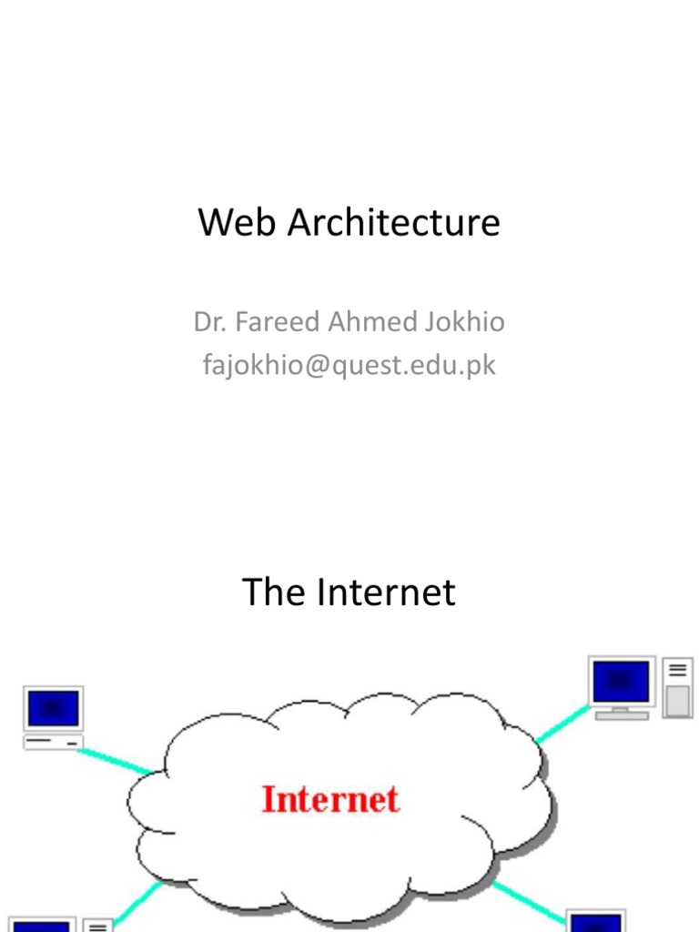Lecture 1 - Introduction To Web Architecture | PDF
