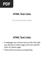 Lecture 9 - HTML Text Links