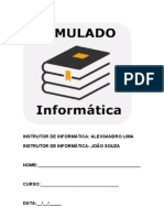 Instrutor Informática: Alexsandro Lima Curso Teste Conhecimentos