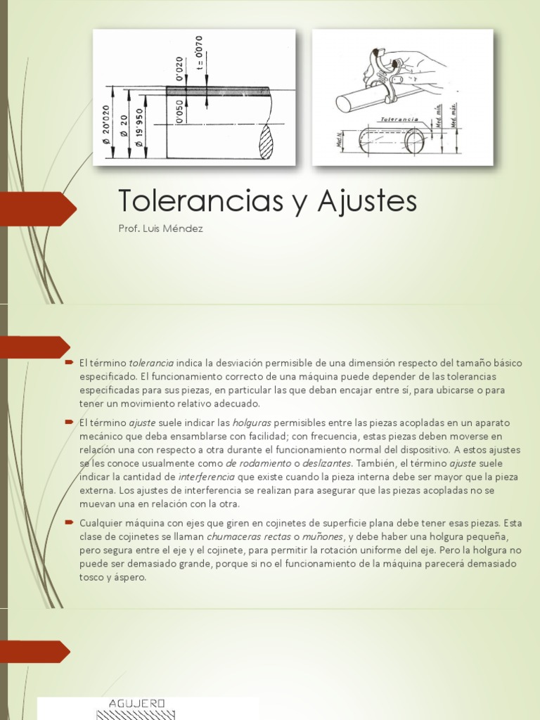 Tolerancia y Ajustes - 1 | PDF | Tolerancia de ingeniería | Rodamiento ...