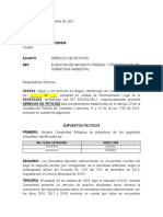 Derecho de Peticion Prescripcion Impuesto