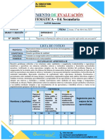 1°instrumento de Evaluación Sesión1-Exp2 Matemática