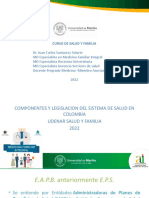 Udenar-2022-Clase 9 - Componentes Del Sistema de Salud Colombia