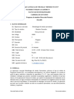 Sílabo NUEVO Metodologia PARA GUIARSE DE PROXIMOS TRABAJOS