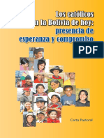 2011 Los Católicos en La Bolivia de Hoy CARTA PASTORAL BOLIVIA Biblio de Marcial Riveros