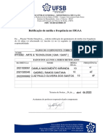 FORMULaRIO PARA RETIFICAcaO DE NOTA