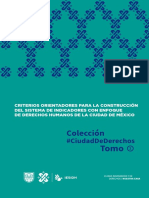 IESIDH - Criterios Orientadores para La Construcción Del Sistema de Indicadores Con Enfoque de Derechos Humanos de La Ciudad de México