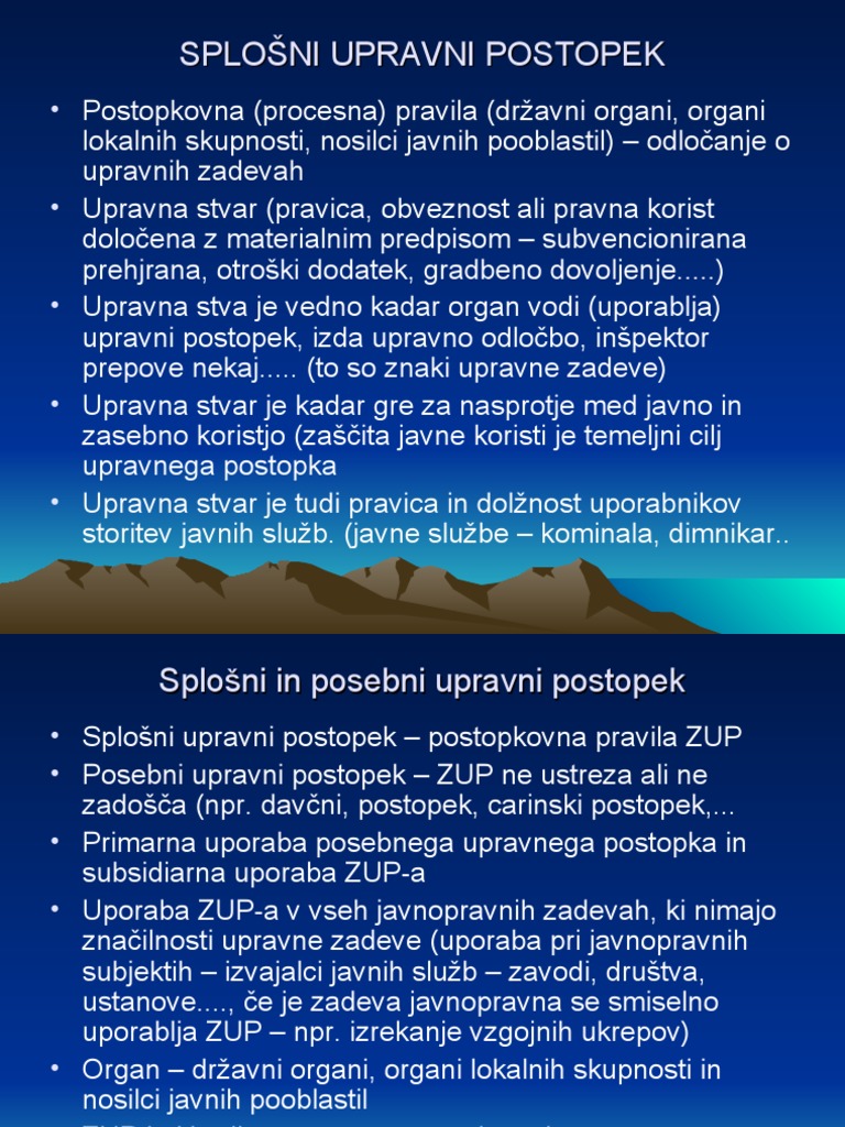 Splošni Upravni Postopek | PDF