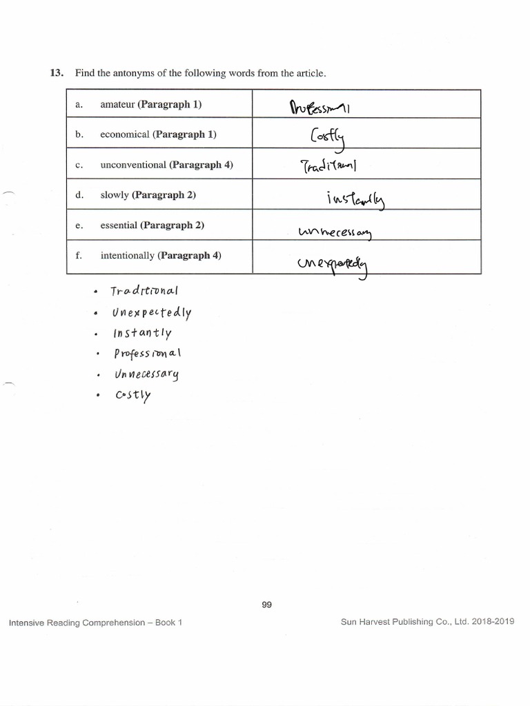 Comprehension Unit 21 | PDF