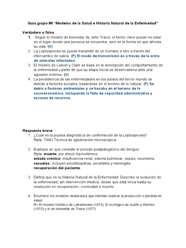 Modelos de Salud y Leavell y Clark | PDF | Causas de la muerte | Salud ...