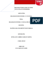 Realidad Socio Economica Del Ecuador Ube