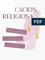 Cartel Promocional Semana Santa Religión Ilustrativo Rosa