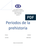 Periodos de La Prehistoria Mariana Millán 2do B