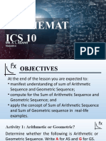 Math 10 Lesson 4 (Sum of As and GS)