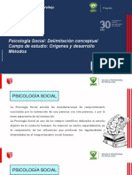 Sesión 01:: Psicología Social: Delimitación Conceptual Campo de Estudio: Orígenes y Desarrollo Métodos