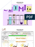 Planeación Pedagógica Química 6° (WEEK 1 Y 2)