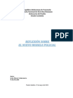 Reflexión Nuevo Modelo Policial