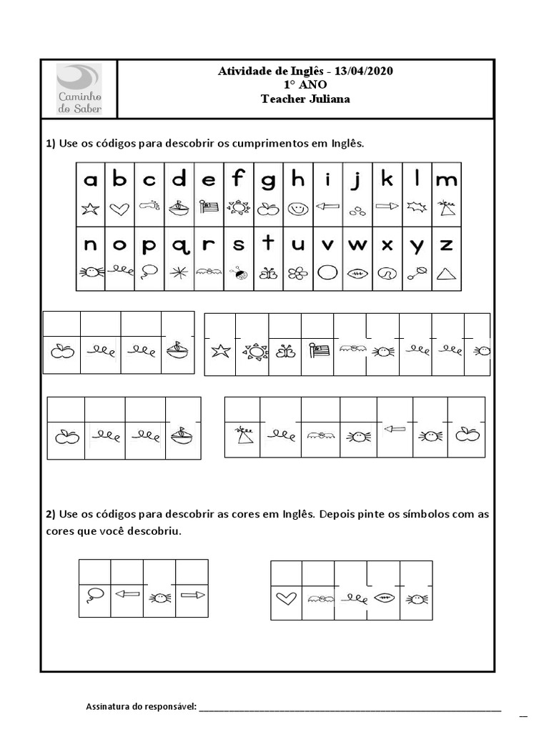 1 Ano Inglês | PDF | Carreira e Crescimento | Artes Linguísticas e ...