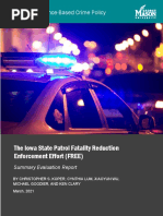 The Iowa State Patrol Fatality Reduction Enforcement Effort (FREE)