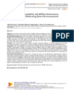 View of Digital Marketing Capability and MSMEs Performance - Understanding The Moderating Role of Environmental Dynamism