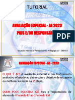 Tutorial: Avaliação Especial - Ae 2023 Pais E/Ou Responsáveis