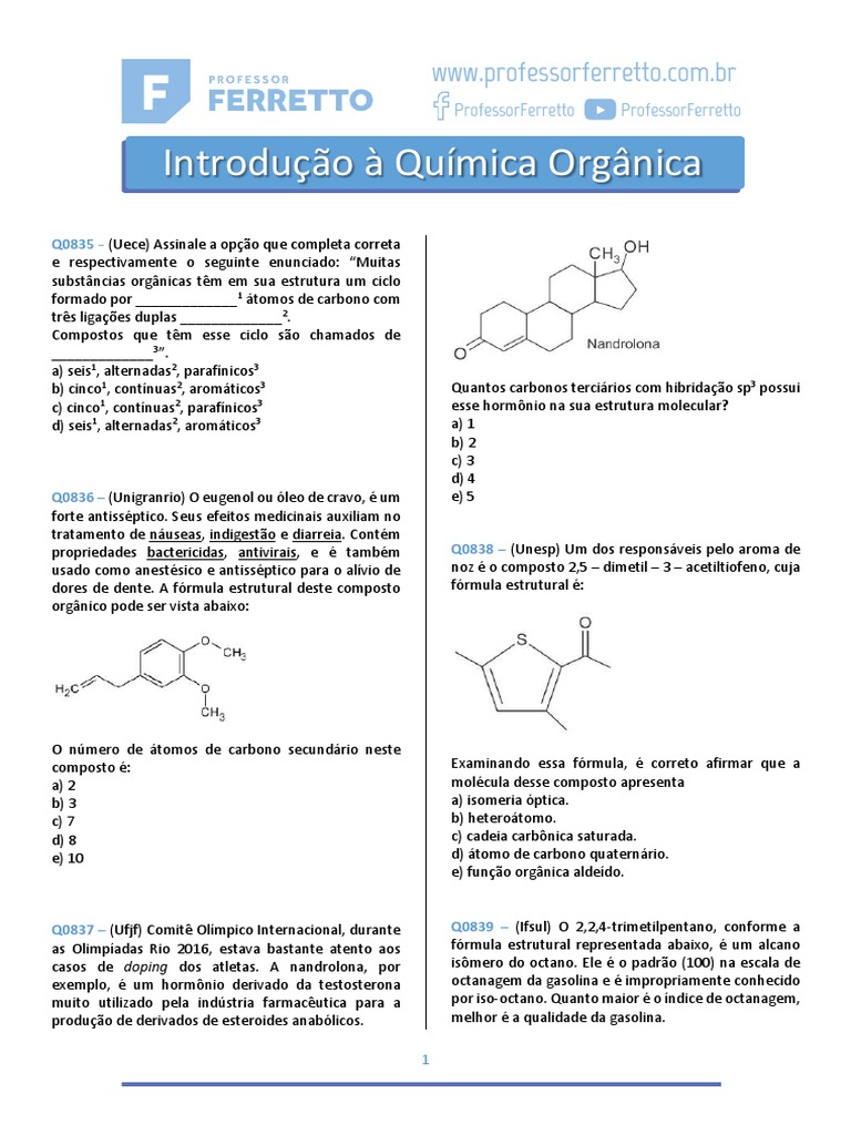 Introdução À Química Orgânica | PDF