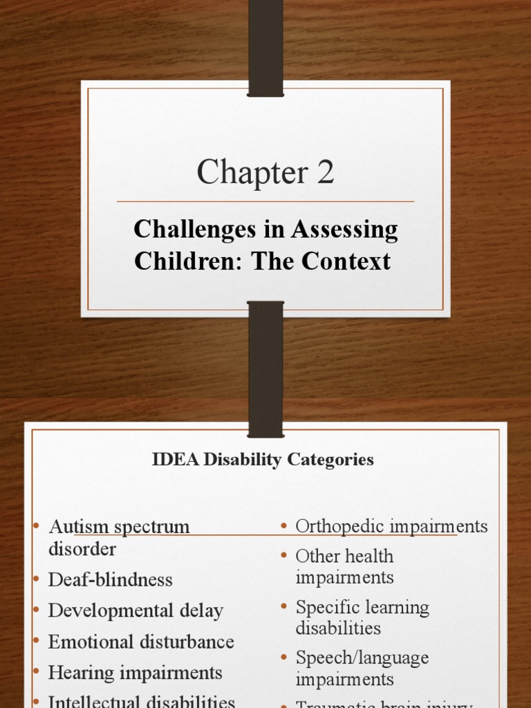 Assessing Intellectual Disabilities in IDEA | PDF | Educational ...