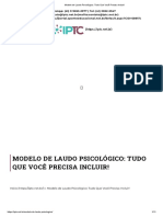 Iptc - Modelo de Laudo Psicológico