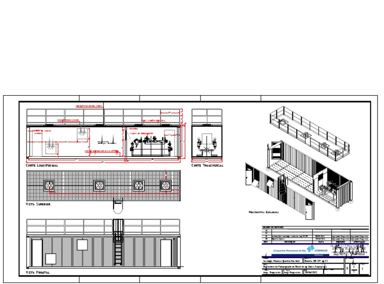 Desenho Técnico de Container 20 Pés | PDF