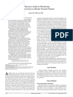 A Clinician's Guide To Monitoring Kidney Function in Lithium-Treated Patients